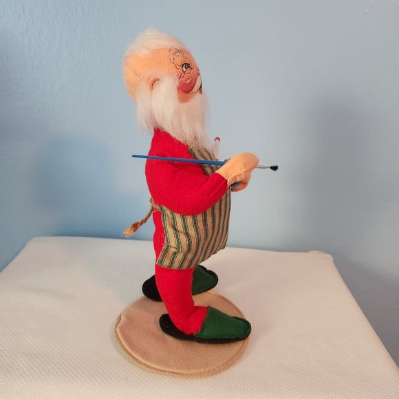 1996 Annalee Santa Claus Doll Painting Sailboat Boat Vintage 90s Christmas - Picture 6 of 8